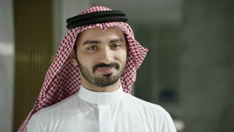 Portrait of an arab man. Stock Footage 151472614