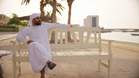 Portrait of an arab man. Stock Footage 152060443