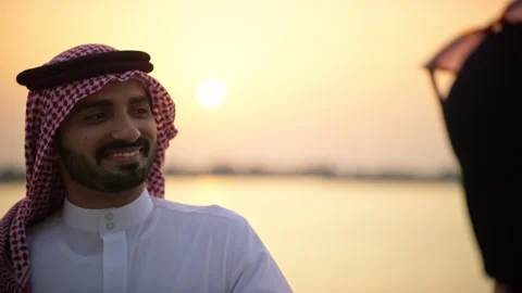 Portrait of an arab man. Stock Footage 155284635
