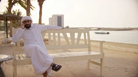 Portrait of an arab man. Stock Footage 161794814