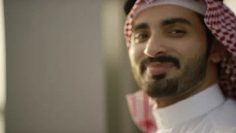 Portrait of an arab man. Stock Footage 161816156