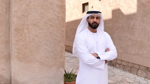 Portrait of an arab man. Stock Footage 232555608