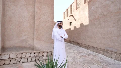 Portrait of an arab man. Stock Footage 232560106
