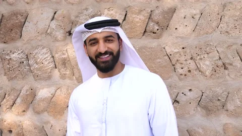 Portrait of an arab man. Stock Footage 232942479