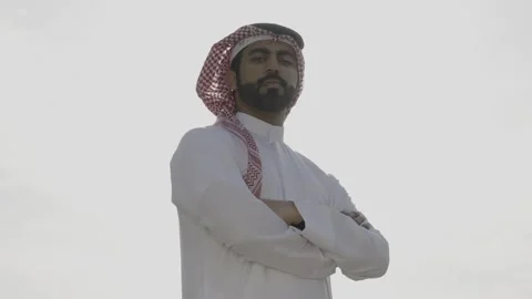 Portrait of an arab man. Stock Footage 303637621