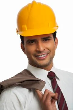 Portrait of a an architect smiling Fotos Stock
