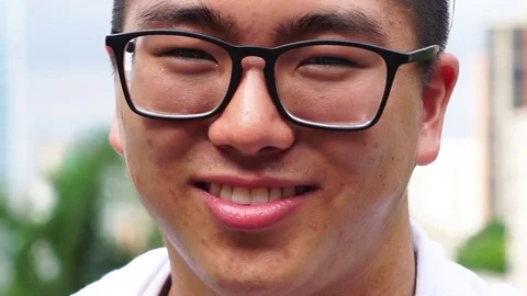 Portrait of Asian Guy Stock Footage 84000600