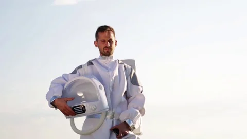 Portrait astronaut Stock Footage 110701944