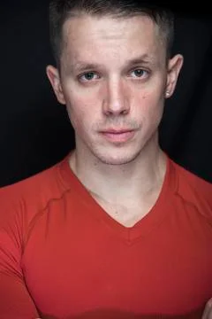 Portrait of an athletic man Stock Photos
