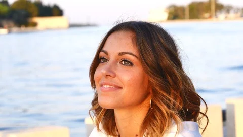 Portrait of Attractive Smiling Stock Footage 104667261