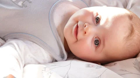 Portrait of a baby 2 Stock Footage 1086397