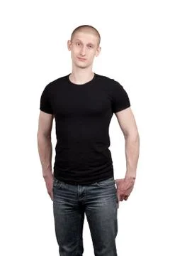 Portrait Of A Bald Man Stock Photos