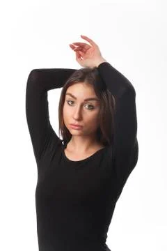 Portrait of a ballet dancer Stock Photos