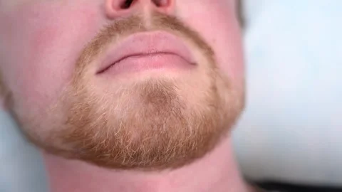 Portrait bearded young man with red beard. Concept  beauty treatment. 库存影片 149482938