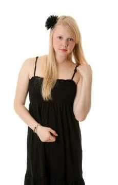 Portrait of a beautiful blonde Stock Photos