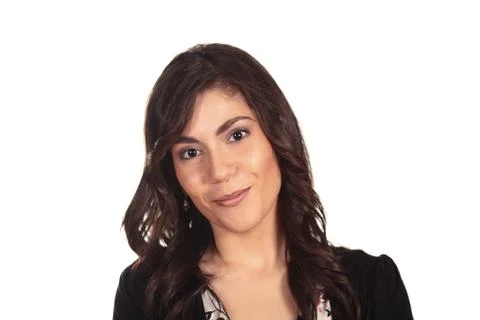 Portrait of a beautiful lady posing for  the camera on isolated background Stock Photos