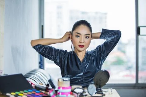 Portrait of beautiful Stock Photos