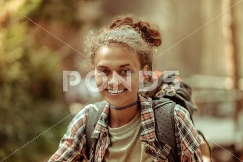 Portrait of a beautiful pretty young woman Stock Photos