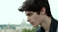 portrait of beautiful sad and pensive man - saint peter in background HD Footage