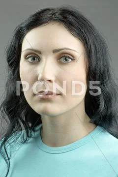 Portrait of beautiful woman Stock Photos