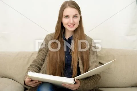 Portrait of beautiful woman Stock Photos