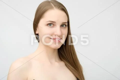 Portrait of beautiful woman Stock Photos