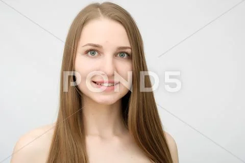 Portrait of beautiful woman Stock Photos