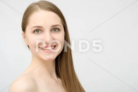 Portrait of beautiful woman Stock Photos