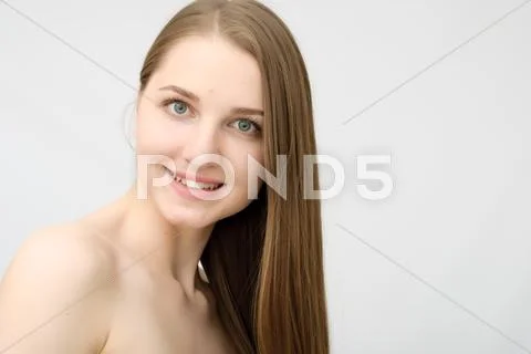 Portrait of beautiful woman Stock Photos