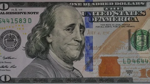 Portrait Of Ben Franklin expressing different emotions to camera.  Stock Footage 144790962