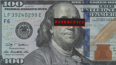 Portrait of Benjamin Franklin from a hundred-dollar bill with a closed eyes a Stock Footage 128794823