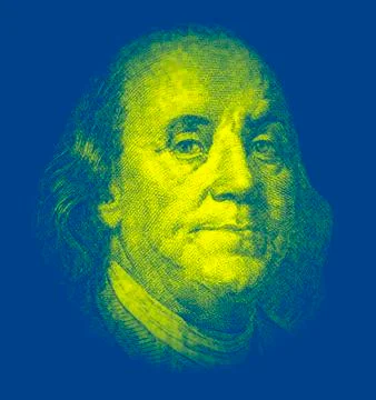 Portrait of Benjamin Franklin Stock-Fotos
