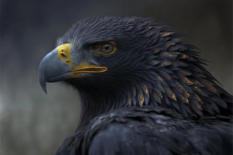 A portrait of Black Eagle Stock Illustration