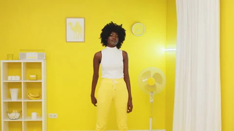 Portrait of Black Stylish Model Stock Footage 150451817