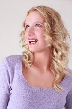Portrait of a blond with Gap Stock Photos