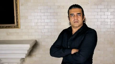 Portrait of a Bollywood actor Stock Footage 9080187