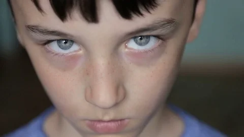 Portrait of a boy close-up Stock Footage 76449413