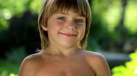 Portrait a boy drinking milk Stock Footage 25355922