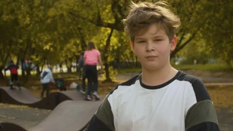 Portrait of the boy Stock Footage 143791159