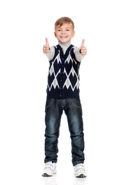 Portrait of boy isolated Stock Photos