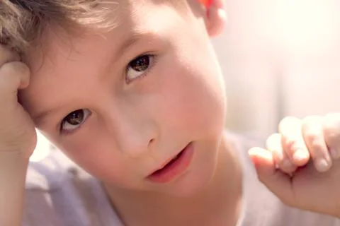 Portrait of a Boy Stock Photos