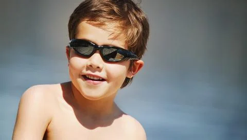 Portrait Of A Boy Foto stock