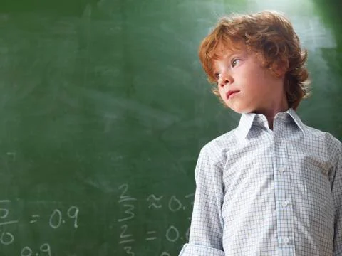 Portrait of Boy at School Stock Photos