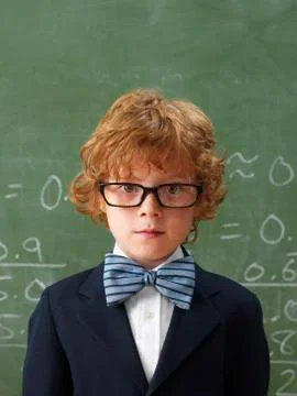 Portrait of Boy at School Stock Photos
