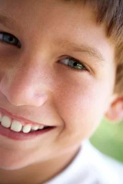 Portrait Of Boy Smiling Stock Photos