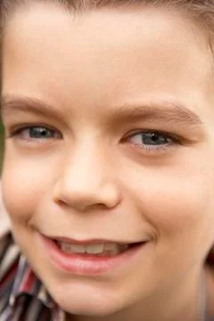 Portrait Of Boy Smiling Foto stock