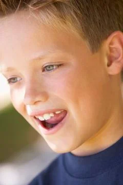 Portrait Of Boy Smiling Stock Photos