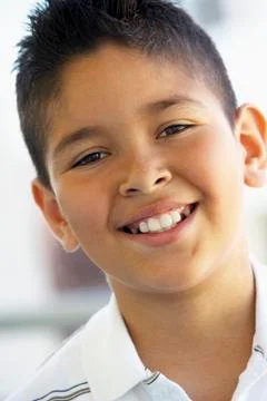 Portrait Of Boy Smiling Stock Photos