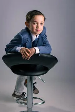 Portrait of boy smiling Stock Photos