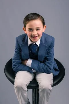 Portrait of boy smiling Stock Photos